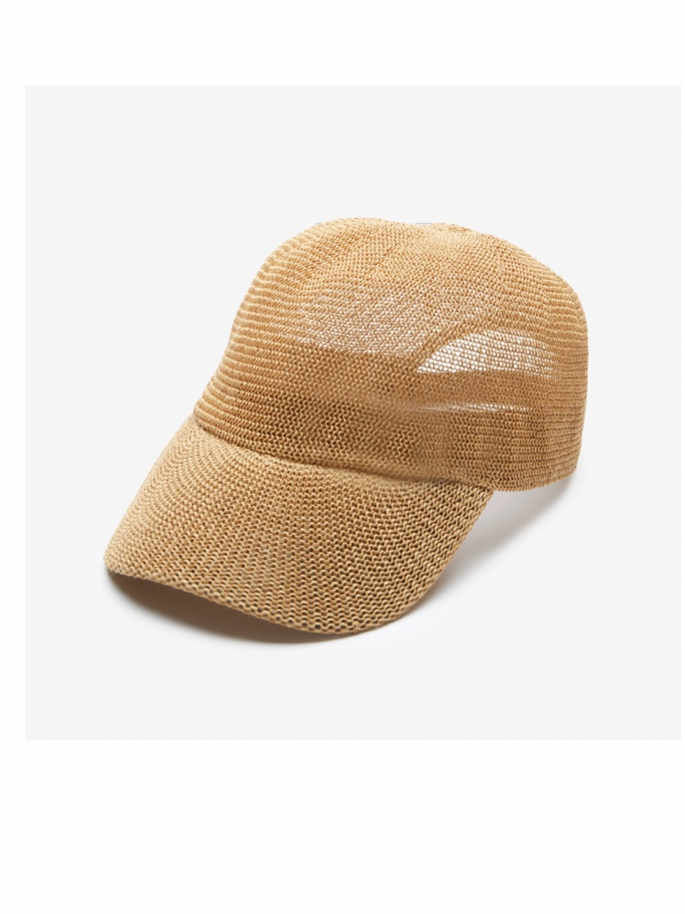 Wyeth by Todd Magill Woven Straw Baseball Cap - camel color